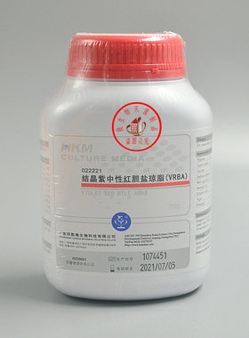 包发票环凯VRBA结晶紫中性红胆盐琼脂250g大肠菌群022221