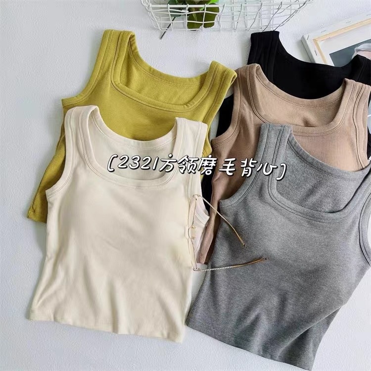 秋冬新款纯棉方领运动羊毛圈布