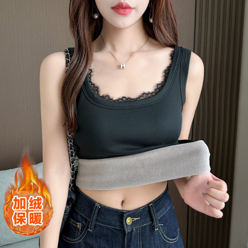 吊带保暖背心女加绒加厚秋冬蓄热保暖上衣女内搭宽肩遮副乳打底衫,女士内衣/男士内衣/家居服,保暖背心,淘宝优惠券,粉丝福利购,淘宝优惠卷