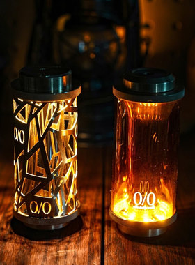 38EXPLORE户外联名限定1/f纯黄铜the rich镂空露营灯居家氛围38kt