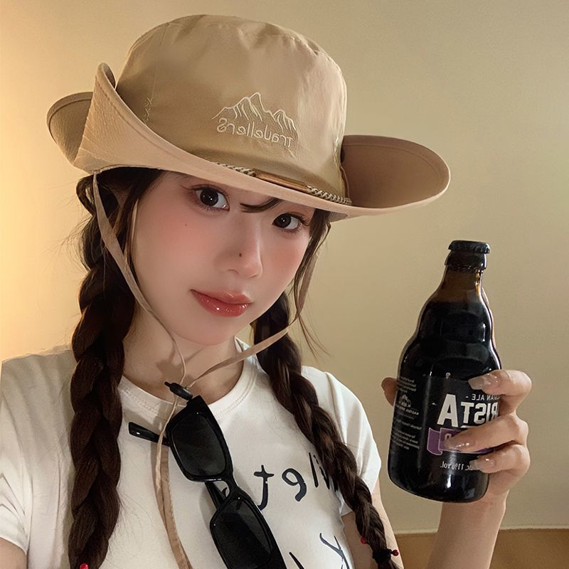 美式复古西部牛仔帽女夏季户外