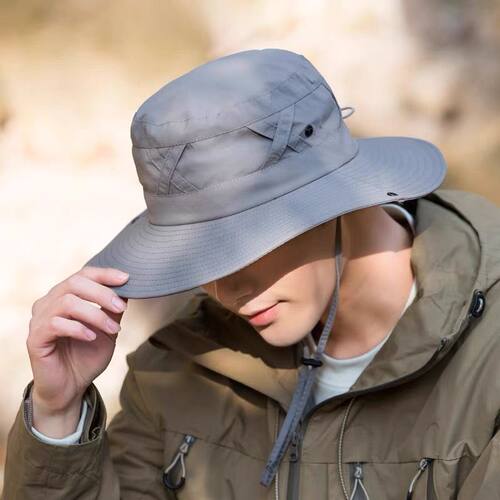 2026户外百搭轻盈透气防晒渔夫帽