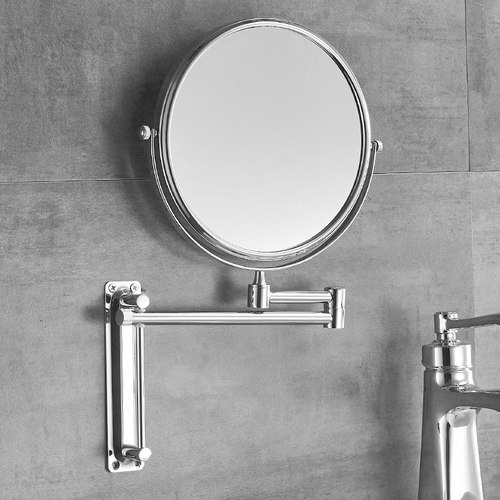 美容镜不锈钢壁挂式伸缩放大