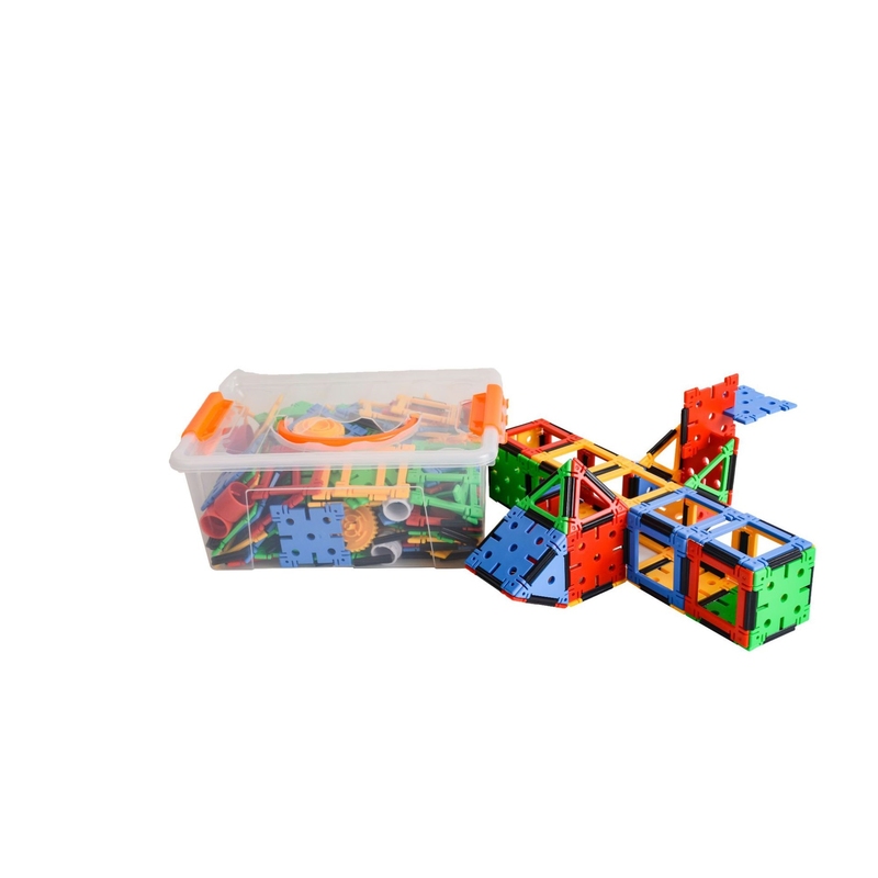 儿童早教益智桌面幼儿园拼装拼搭diy几何编程大颗粒积木玩具批发