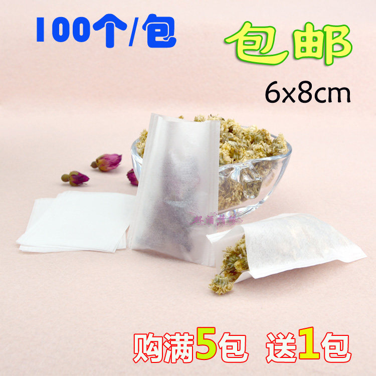 100个6*8cm环保滤纸平口其它