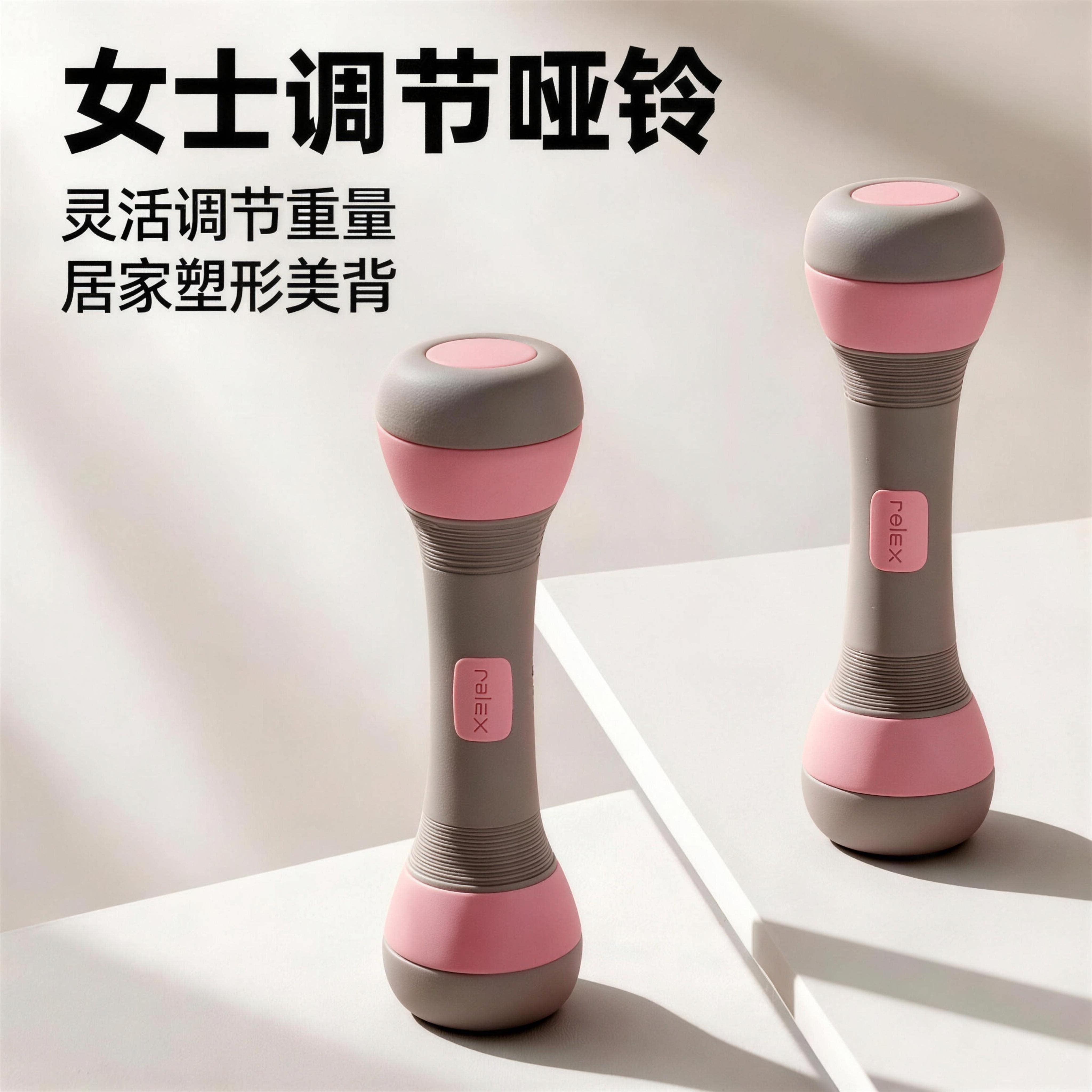 女士家用可调重哑铃一对瘦臂美背