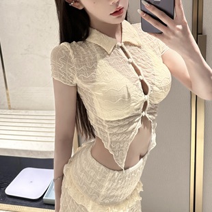 正品 網(wǎng)紅三件套分體泳衣女夏比基尼性感辣妹遮肚顯瘦小胸聚攏