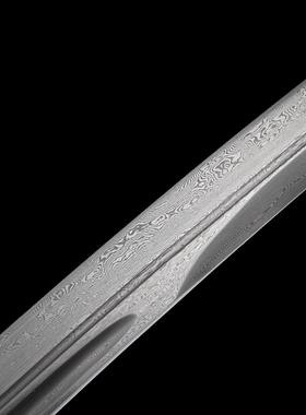 手工艺品刀剑手工锻打花纹钢小乌丸日式刀影视宝剑Katana收藏未开