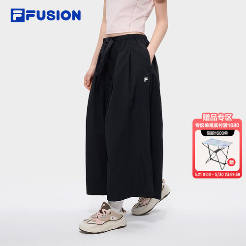 FILAFUSION斐乐女裤梭织八分裤