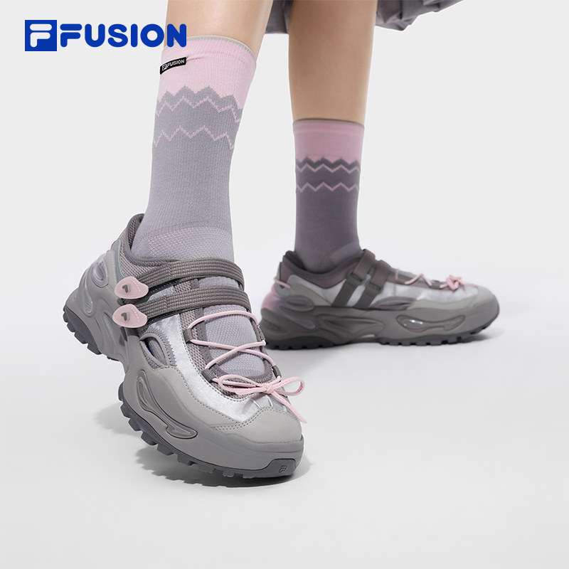 FILA FUSION斐乐软糖凉鞋女子厚底老爹鞋夏季新款凉拖休闲沙滩鞋