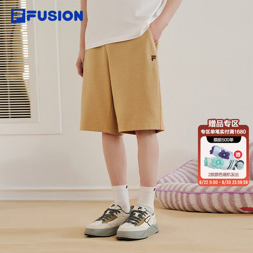 FILAFUSION斐乐情侣针织五分裤