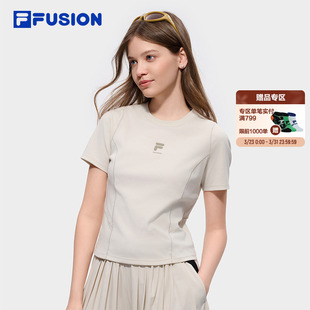 t恤2026夏季 短袖 新款 修身 上衣 FILA 休闲半袖 FUSION斐乐潮牌修身