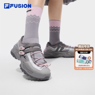 FILA FUSION斐乐软糖凉鞋女子厚底老爹鞋夏季新款凉拖休闲沙滩鞋
