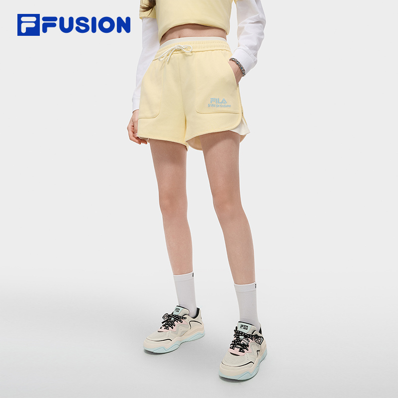 FILAFUSION斐乐女子针织短裤