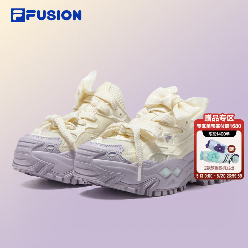 硬糖穆勒鞋丨FILA FUSION斐乐休闲鞋女夏新款半拖一脚蹬运