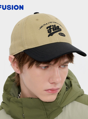 FILA FUSION斐乐潮牌情侣棒球帽男女时尚潮流鸭舌帽休闲运动帽子
