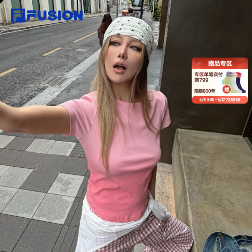FILAFUSION斐乐女子短袖T
