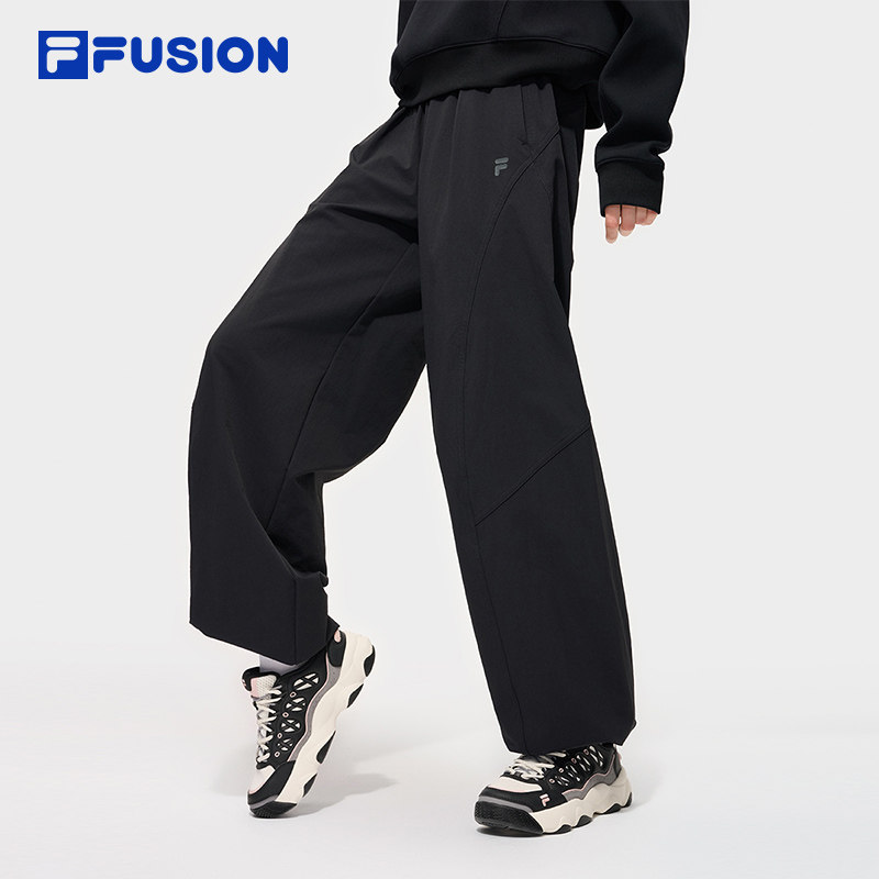 FILA FUSION斐乐潮牌梭织长裤女裤2025冬季新款休闲裤直筒阔腿裤,运动服/休闲服装,运动长裤,淘宝优惠券,粉丝福利购,淘宝优惠卷