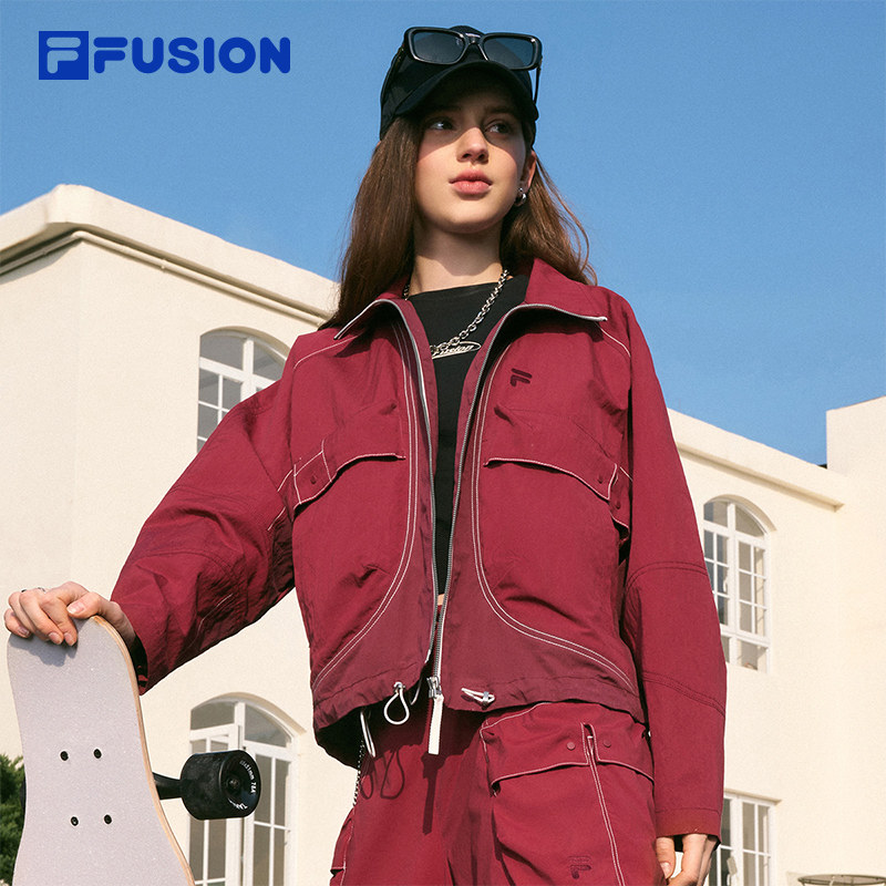 FILA FUSION斐乐运动外套女2025夏季新款女款薄款休闲工装上衣,运动服/休闲服装,运动茄克/外套,淘宝优惠券,粉丝福利购,淘宝优惠卷
