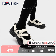 FILA FUSION斐乐运动凉鞋女鞋夏季海螺凉鞋魔术贴玛丽珍运动鞋