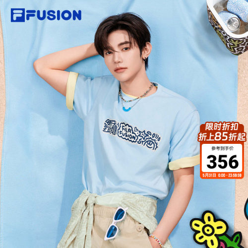 FILAFUSION斐乐潮牌短袖T
