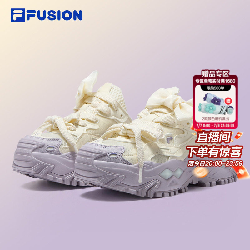 硬糖穆勒鞋丨FILA FUSION斐乐休闲鞋女夏新款半拖一脚蹬运动拖鞋