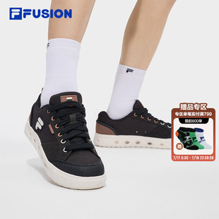 GITA洞洞板鞋丨FILA FUSION斐乐帆布鞋男子休闲鞋夏季新款运动鞋