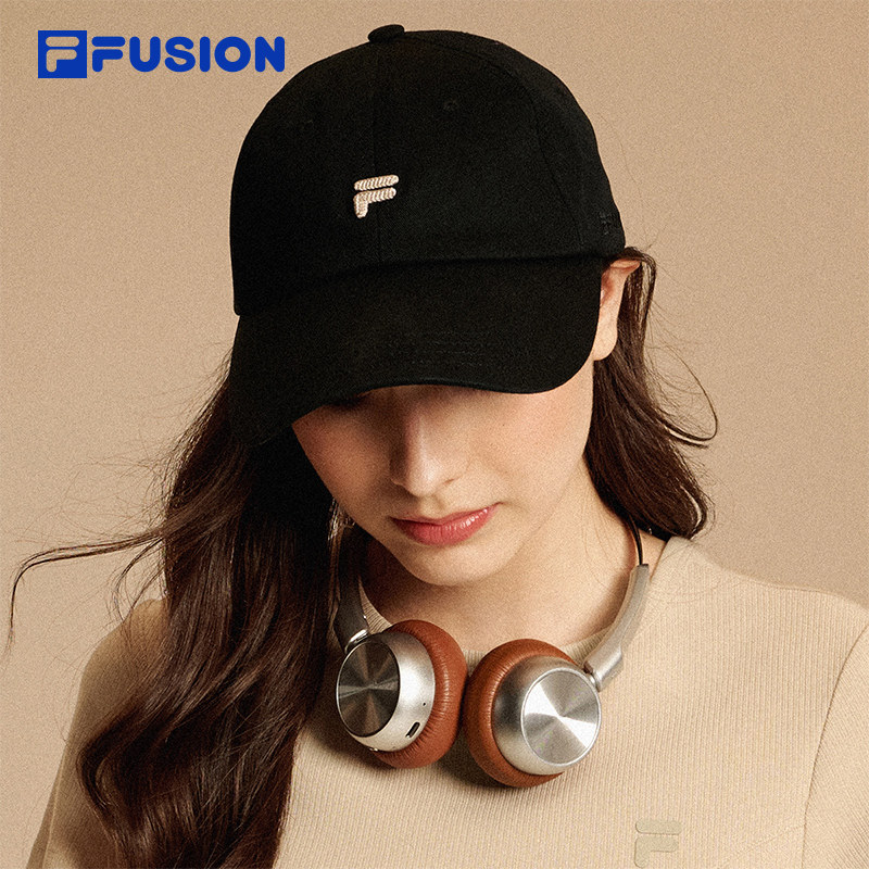 FILA FUSION斐乐潮牌情侣款棒球帽2025秋季新款休闲遮
