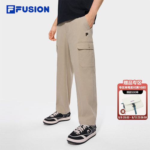 FILAFUSION斐乐潮牌梭织九分裤