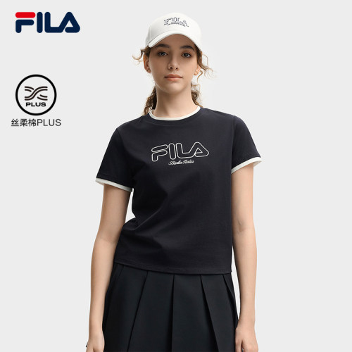 FILA斐乐女士时尚针织短袖衫