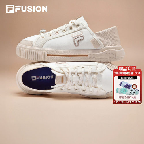 FILAFUSION一脚蹬女鞋帆布鞋