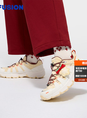 圣诞节限定Como X FILA FUSION斐乐潮牌情侣户外鞋Vibram越野跑鞋