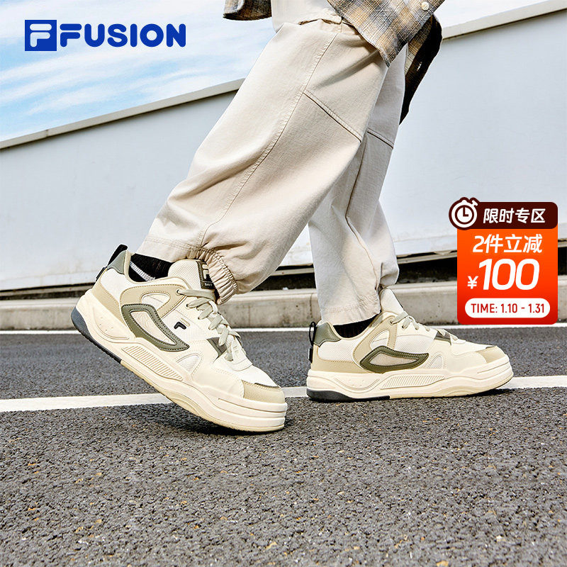 FILA FUSION斐乐男鞋BANK II轻便运动板鞋女秋冬季百搭休闲运动鞋,运动鞋new,板鞋,淘宝优惠券,粉丝福利购,淘宝优惠卷