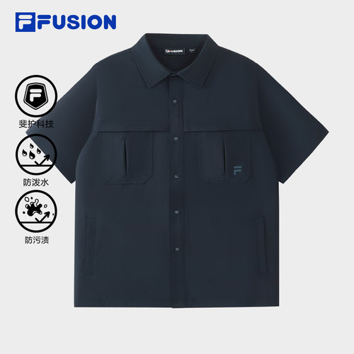FILAFUSION斐乐男子短袖衬衫