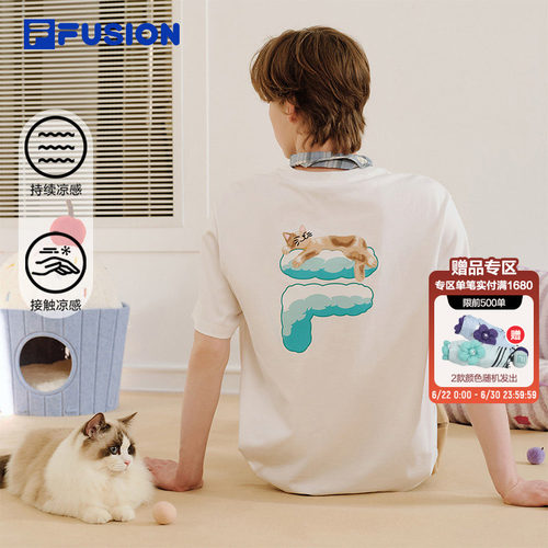 FILAFUSION斐乐情侣短袖T