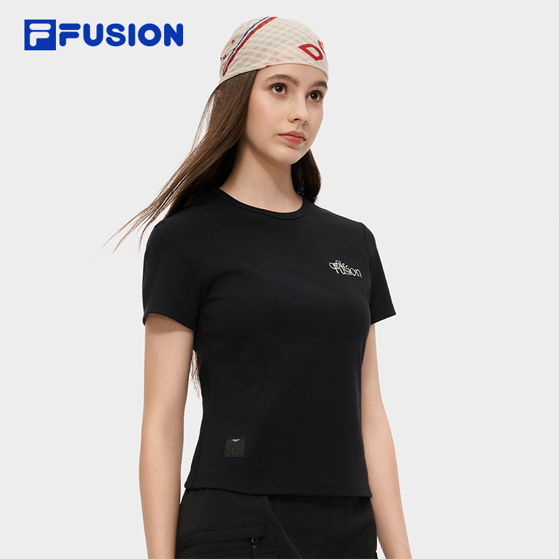 FILAFUSION斐乐女士针织短袖衫