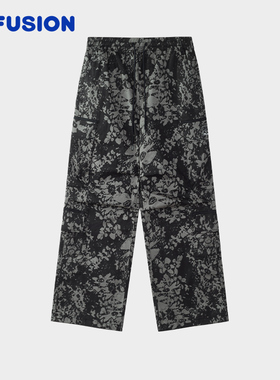 FILA FUSION | P.A.M.联名斐乐运动长裤男裤2025夏季新款阔腿裤