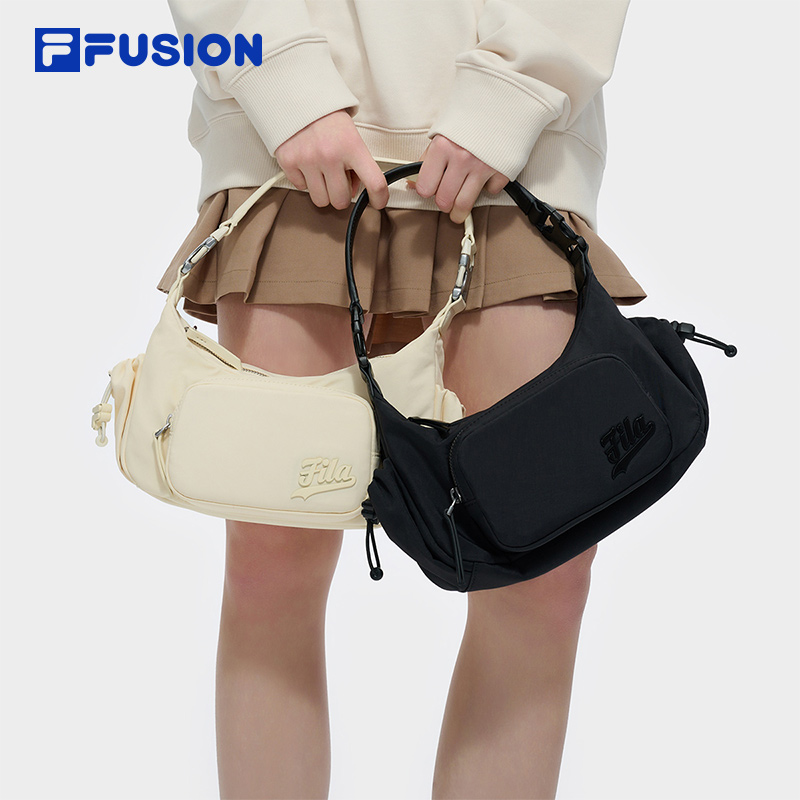 FILA FUSION斐乐潮牌女包挎包2025春新款时尚机车包腋