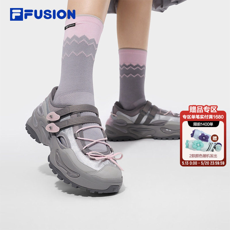 FILA FUSION斐乐软糖凉鞋女子厚底老爹鞋夏季新款凉拖休闲