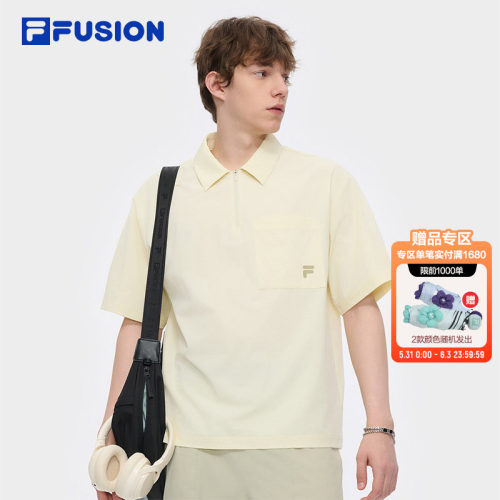 FILAFUSION斐乐POLO衫男夏季