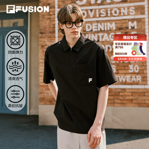 FILAFUSION斐乐POLO衫男夏季