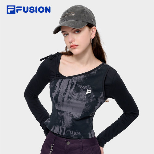 FILAFUSION斐乐女子长袖T