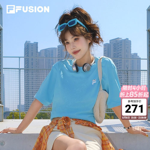 FILAFUSION情侣短袖t恤可爱半袖