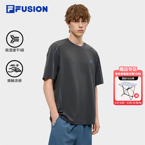 FILAFUSION斐乐潮牌短袖T