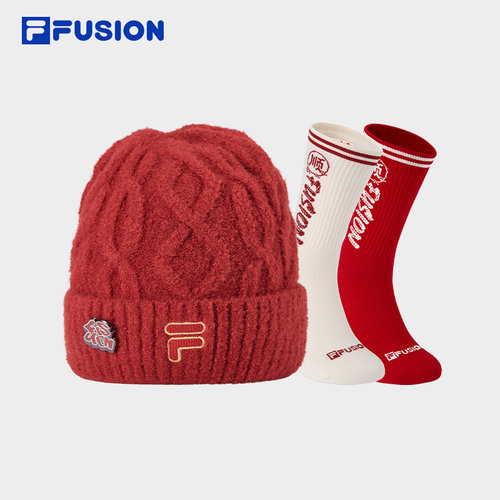 FILAFUSION斐乐中性帽袜套装
