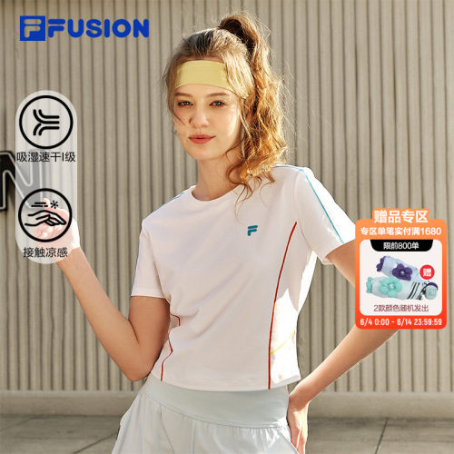 FILAFUSION斐乐女子短袖T