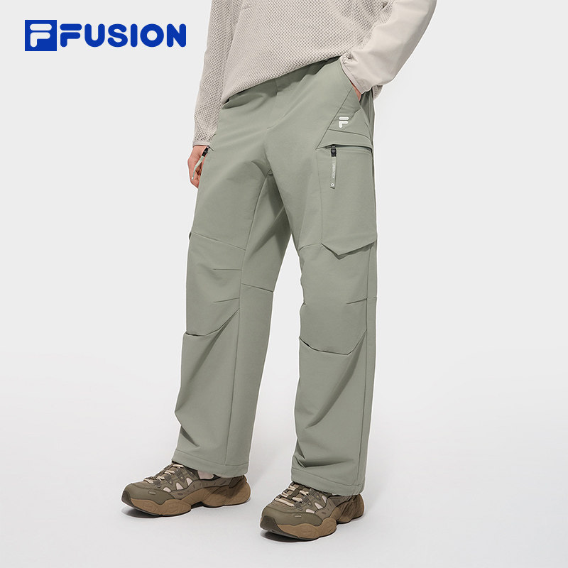 章昊同款FILA FUSION斐乐潮牌男梭织长裤2025冬季新款直筒工装裤,运动服/休闲服装,运动长裤,淘宝优惠券,粉丝福利购,淘宝优惠卷