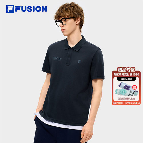 FILAFUSION斐乐潮牌短袖POLO
