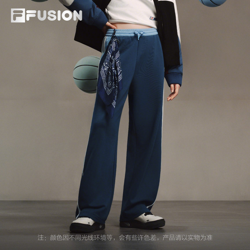 FILA FUSION斐乐潮牌针织长裤女裤2026春季新款休闲裤直筒阔腿裤,运动服/休闲服装,运动长裤,淘宝优惠券,粉丝福利购,淘宝优惠卷