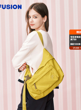 FILA FUSION斐乐潮牌情侣款挎包2026春新款时尚休闲单肩包斜挎包